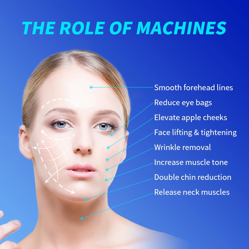 EMS facial lifting system for wrinkle reduction and rejuvenation - HUIMAIN